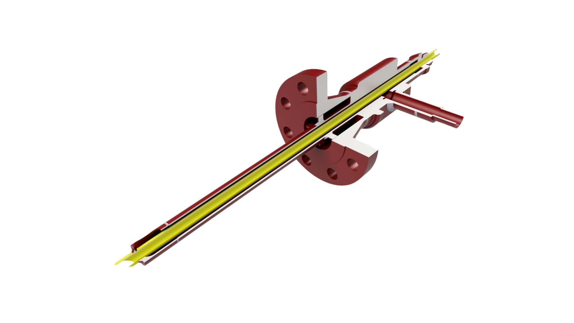 IsoFLOW Probe™ — cutaway showing internal isokinetic flow path