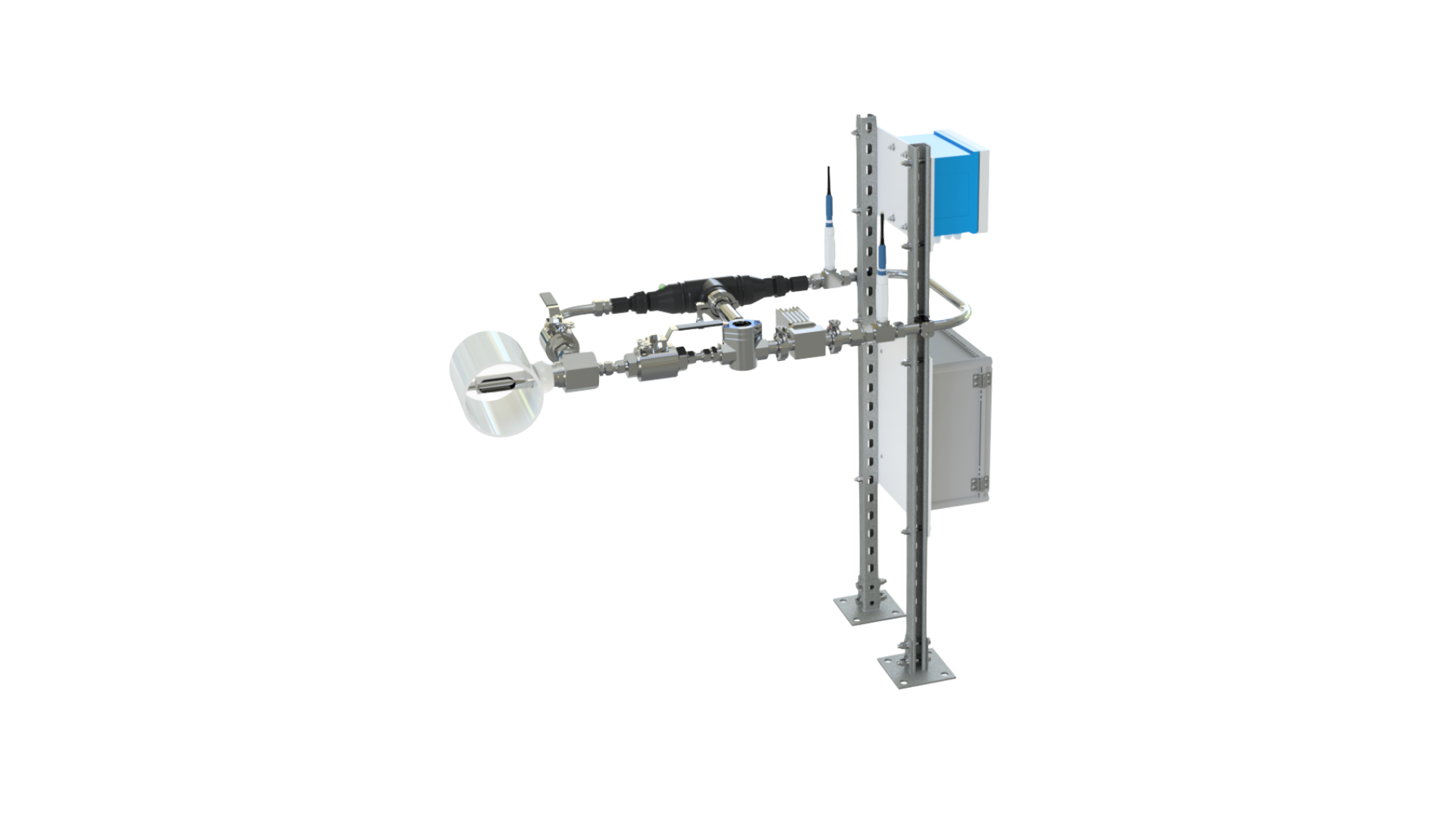 Coolant iQ with pH and conductivity sensor array — E+H Memosens configuration